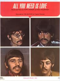 All You Need Is Love Print - The Beatles - Beatles Lyrics - From Magical Mystery Tour Album - Beatles Gift - Beatles Gift - Beatles Quotes