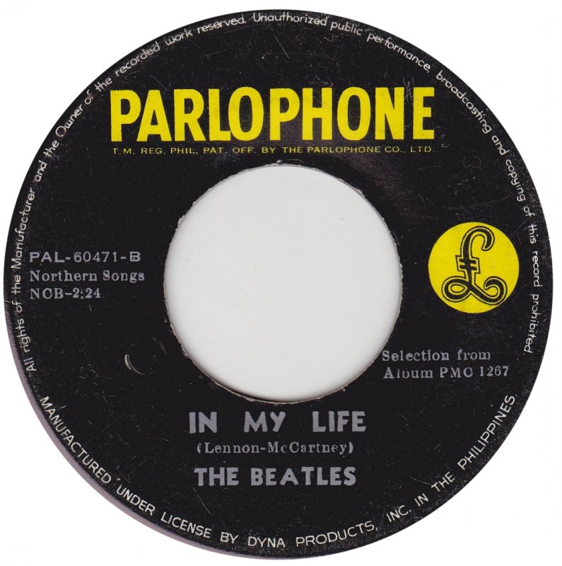 In My Life – song facts, recording info and more!